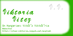 viktoria vitez business card